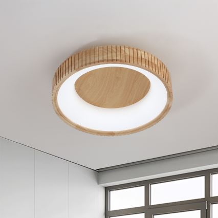 Brilagi - LED Ceiling Light FALCON WOOD MODERN LED/30W/230V 3000/4000/6000K Ø 45 cm Wood