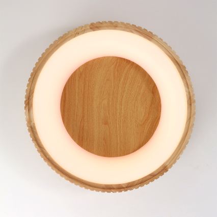 Brilagi - LED Ceiling Light FALCON WOOD MODERN LED/30W/230V 3000/4000/6000K Ø 45 cm Wood