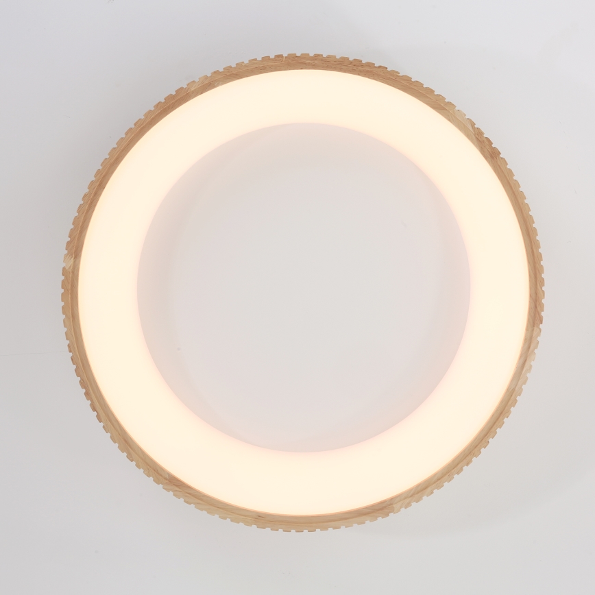 Brilagi - FALCON WOOD MODERN LED Ceiling Light 40W/230V 3000/4000/6000K Ø 60 cm Wood