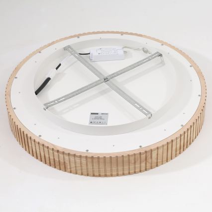 Brilagi - FALCON WOOD MODERN LED Ceiling Light 40W/230V 3000/4000/6000K Ø 60 cm Wood