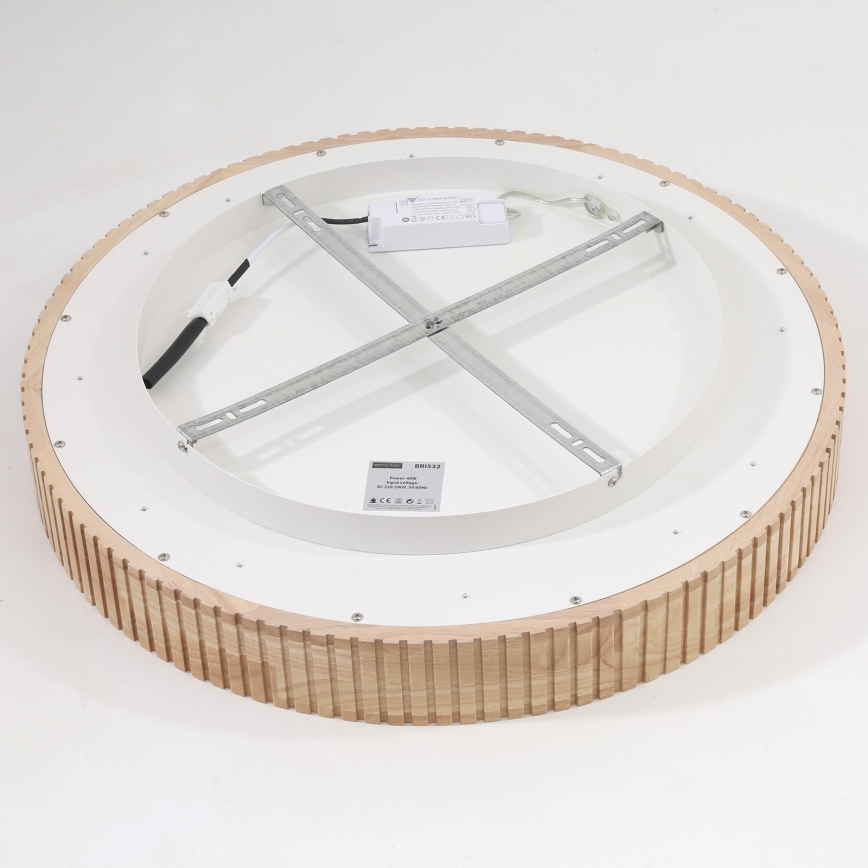 Brilagi - FALCON WOOD MODERN LED Ceiling Light 40W/230V 3000/4000/6000K Ø 60 cm Wood