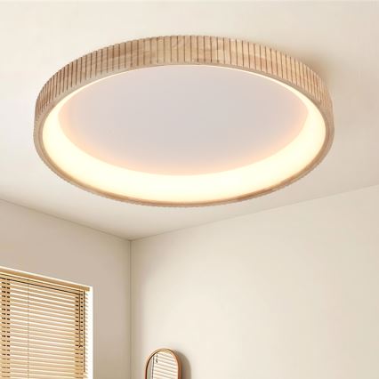Brilagi - LED Ceiling Light FALCON WOOD MODERN LED/60W/230V 3000/4000/6000K dia. 80 cm wood