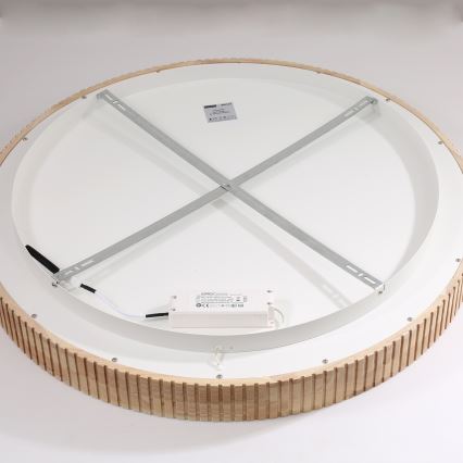 Brilagi - LED Ceiling Light FALCON WOOD MODERN LED/60W/230V 3000/4000/6000K dia. 80 cm wood