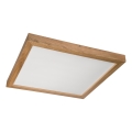 Brilagi - LED Ceiling Light for Bathroom WOODY FRAME LED/40W/230V 60x60 cm IP44 Oak