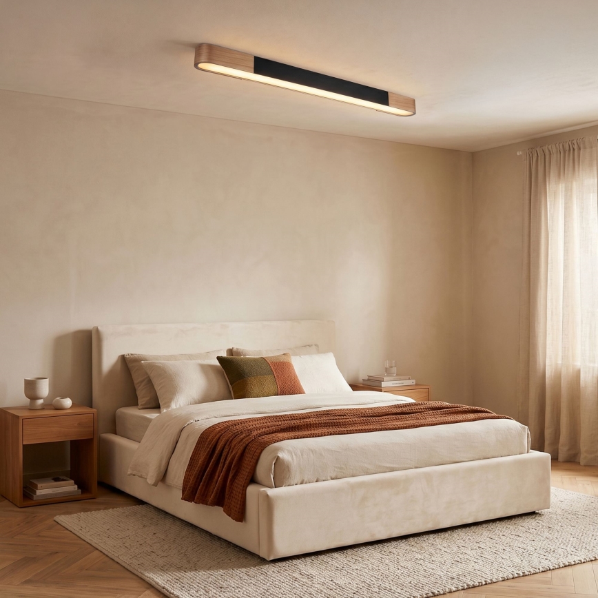 BRILAGI - LED Ceiling Light GARDALINE LED/100W/230V 120 cm oak/black