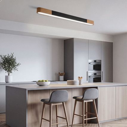 BRILAGI - LED Ceiling Light GARDALINE LED/100W/230V 120 cm oak/black