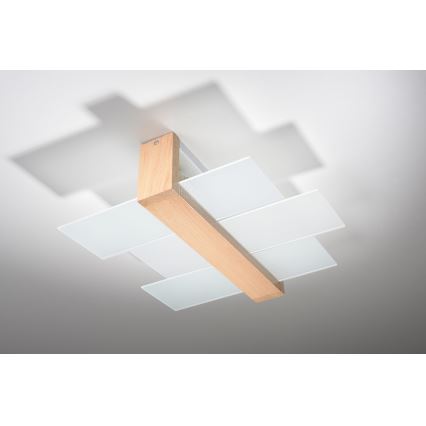 Brilagi -  LED Ceiling light HERA 2xE27/7,5W/230V wood