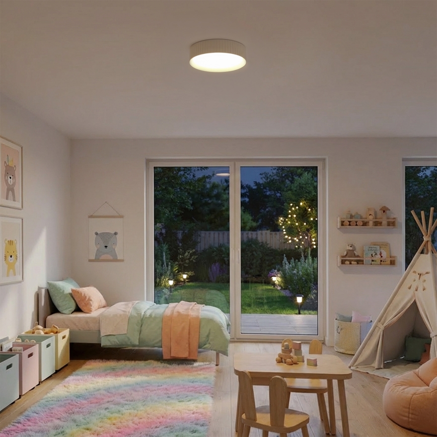 Brilagi - LED Ceiling Light LUCIA LED/24W/230V Ø 31 cm Beige