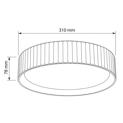 Brilagi - LED Ceiling Light LUCIA LED/24W/230V Ø 31 cm Green