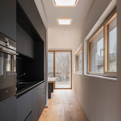 Brilagi - LED Dimmable ceiling light MANAROLA CUBIC LED/24W/230V 3000-6500K pine + remote control