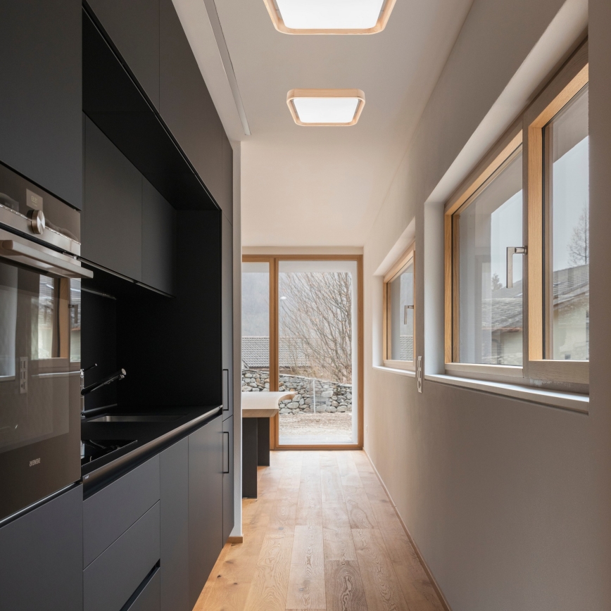 Brilagi - LED Dimmable ceiling light MANAROLA CUBIC LED/24W/230V 3000-6500K pine + remote control