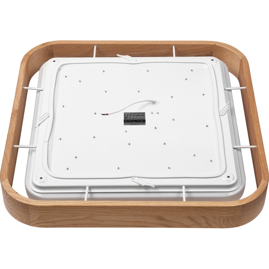 Brilagi - LED Dimmable ceiling light MANAROLA CUBIC LED/24W/230V 3000-6500K oak + remote control
