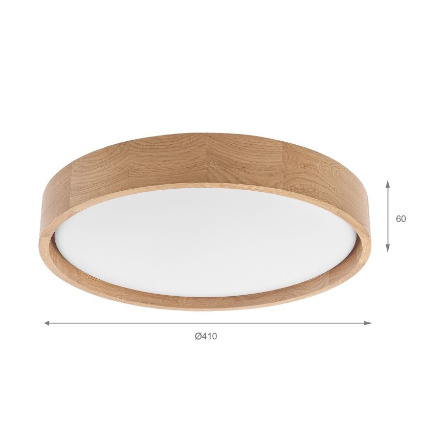 Brilagi - LED Ceiling Light MANAROLA PLAIN LED/24W/230V 3000K Ø 41 cm Oak