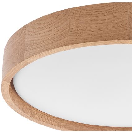 Brilagi - LED Ceiling light MANAROLA SIMPLE LED/24W/230V 3000K oak d. 41 cm