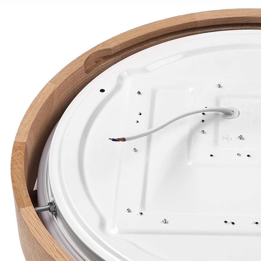Brilagi - LED Ceiling light MANAROLA SIMPLE LED/24W/230V 3000K oak d. 41 cm