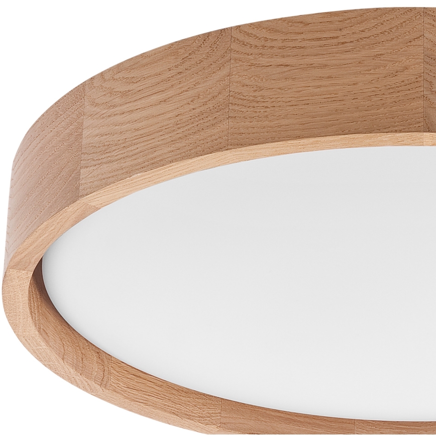 Brilagi - LED Dimmable ceiling light MANAROLA SMART LED/24W/230V 2700-6500K oak d. 41 cm Wi-Fi + remote control Tuya