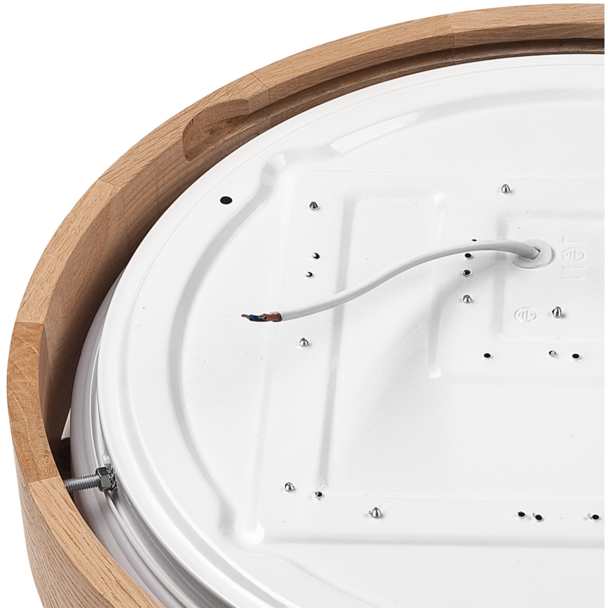 Brilagi - LED Dimmable ceiling light MANAROLA SMART LED/24W/230V 2700-6500K oak d. 41 cm Wi-Fi + remote control Tuya