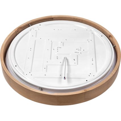 Brilagi - LED Dimmable ceiling light MANAROLA SMART LED/36W/230V 2700-6500K oak d. 51 cm Wi-Fi + remote control Tuya