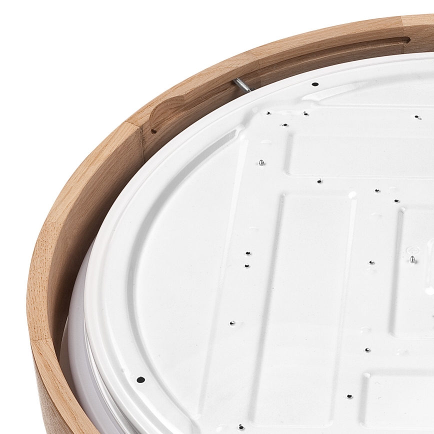 Brilagi - LED Dimmable ceiling light MANAROLA SMART LED/36W/230V 2700-6500K oak d. 51 cm Wi-Fi + remote control Tuya