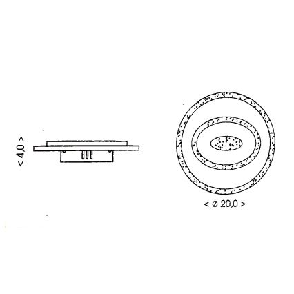 Brilagi - LED Ceiling Light MODERN MINI LED/26W/230V 3000/4000/6000K