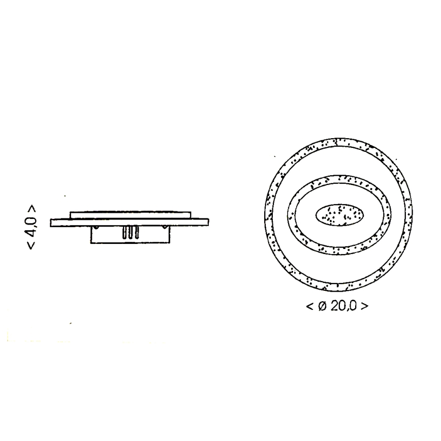 Brilagi - LED Ceiling Light MODERN MINI LED/26W/230V 3000/4000/6000K
