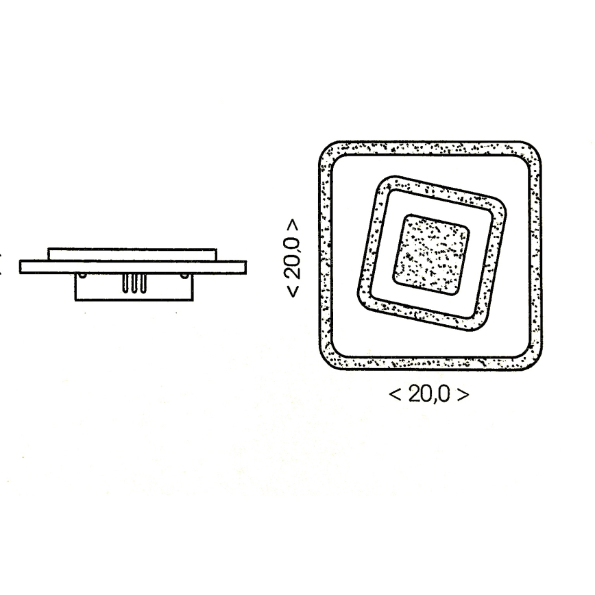 Brilagi - LED Ceiling Light MODERN MINI LED/32W/230V 3000/4000/6000K