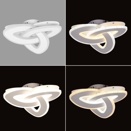 Brilagi - LED Dimmable ceiling light MODERN MINI LED/49W/230V 3000/4000/6000K 30x30 cm + remote control