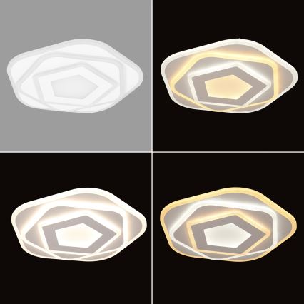 Brilagi - Dimmable LED ceiling light MODERN MINI LED/53W/230V 3000–6000K Ø 30 cm + remote control