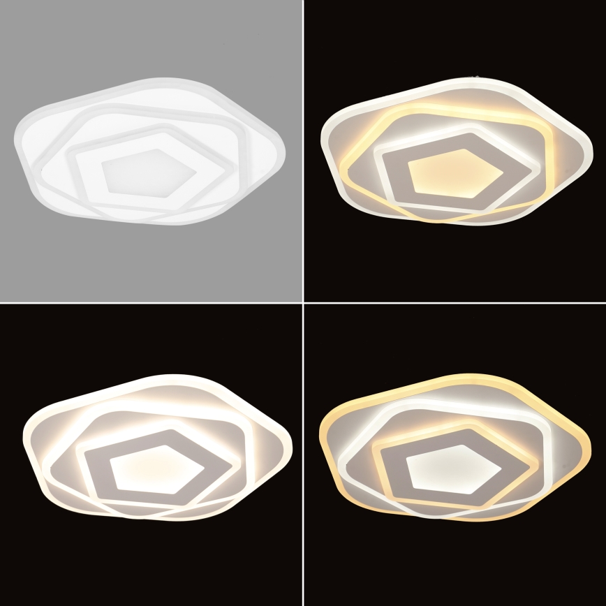Brilagi - Dimmable LED ceiling light MODERN MINI LED/53W/230V 3000–6000K Ø 30 cm + remote control