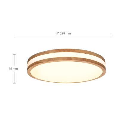 Brilagi - LED Ceiling light MOLINA LED/24W/230V oak
