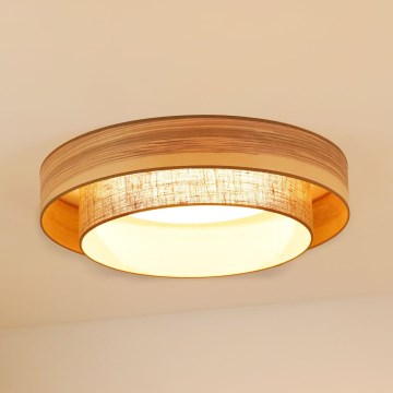 Brilagi - LED Ceiling light MONTANA BOHO LED/26W/230V d. 60 cm brown