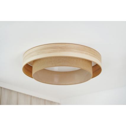 Brilagi - LED Ceiling light MONTANA BOHO LED/26W/230V d. 60 cm brown