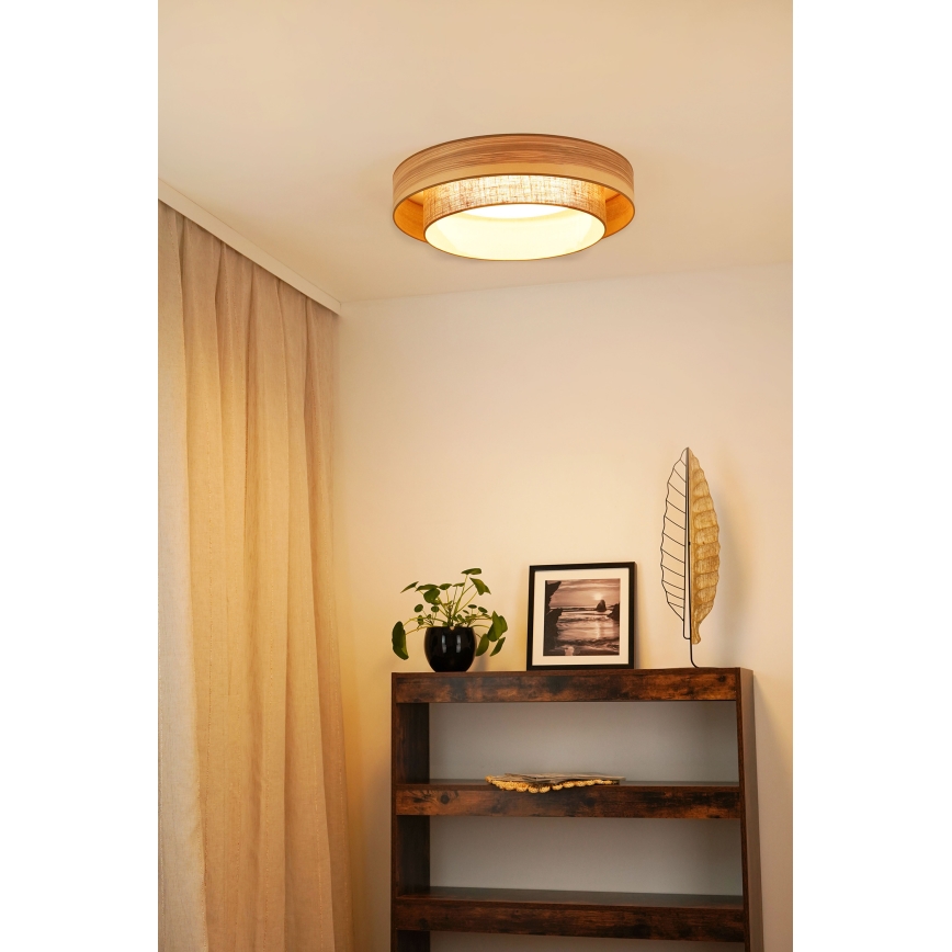 Brilagi - LED Ceiling light MONTANA BOHO LED/26W/230V d. 60 cm brown