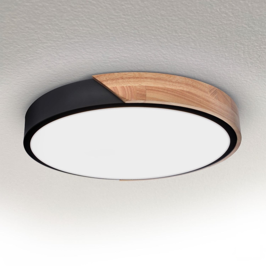 Brilagi - LED Ceiling light PILANA LED/24W/230V oak d. 30 cm