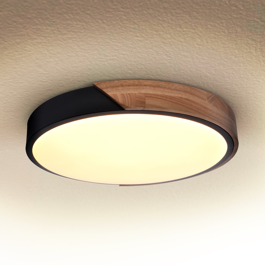 Brilagi - LED Ceiling light PILANA LED/24W/230V oak d. 30 cm