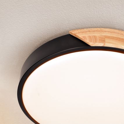 Brilagi - LED Ceiling light PILANA LED/24W/230V oak d. 30 cm