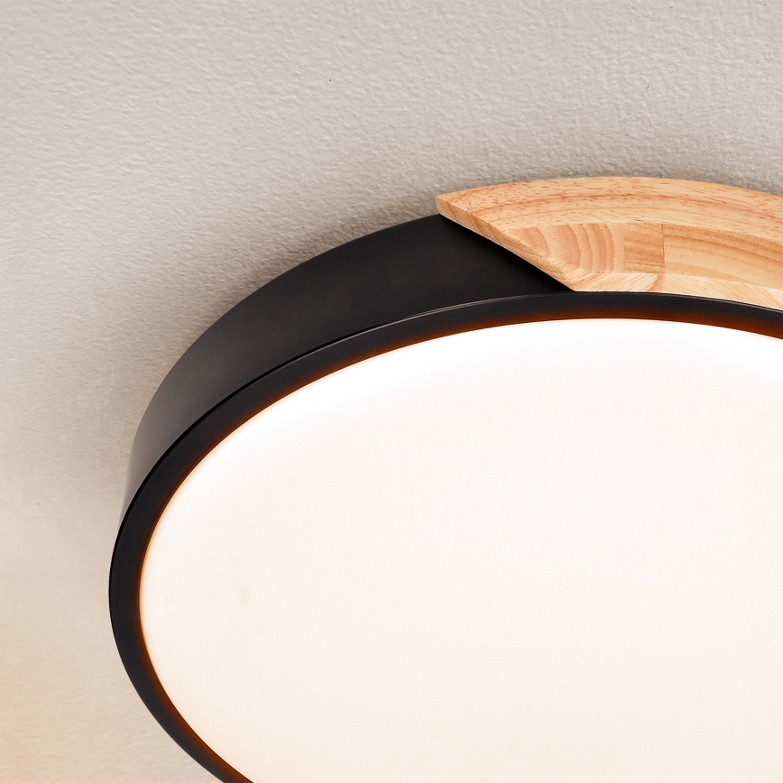 Brilagi - LED Ceiling light PILANA LED/24W/230V oak d. 30 cm