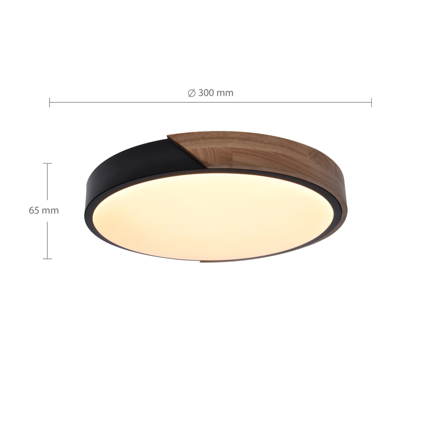 Brilagi - LED Ceiling light PILANA LED/24W/230V oak d. 30 cm