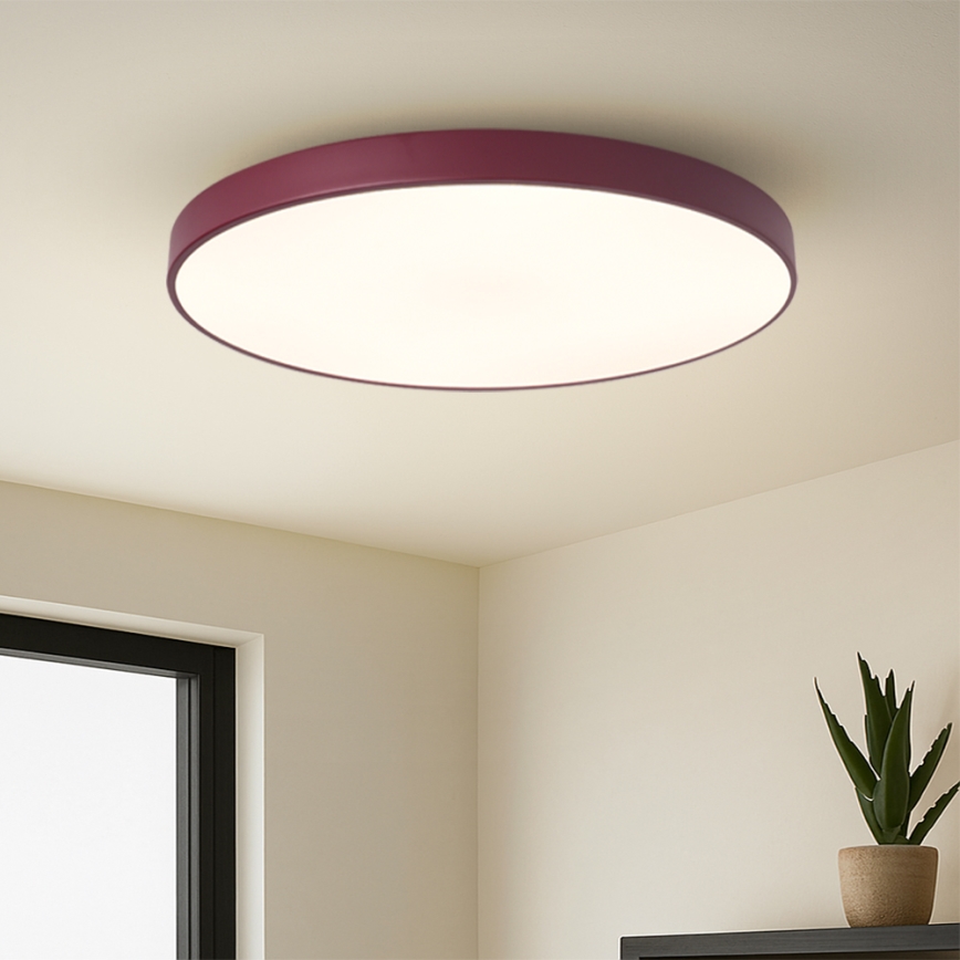 Brilagi - LED Ceiling Light POOL LED/100W/230V 3000/4000/6000K Ø 80 cm burgundy