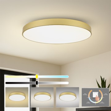 Brilagi - LED Ceiling Light POOL LED/180W/230V 3000/4500/6000K Ø 120 cm Gold