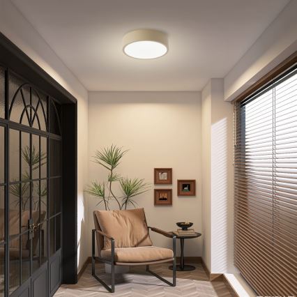 Brilagi - LED ceiling light POOL LED/18W/230V 3000/4000/6000K dia. 20 cm beige