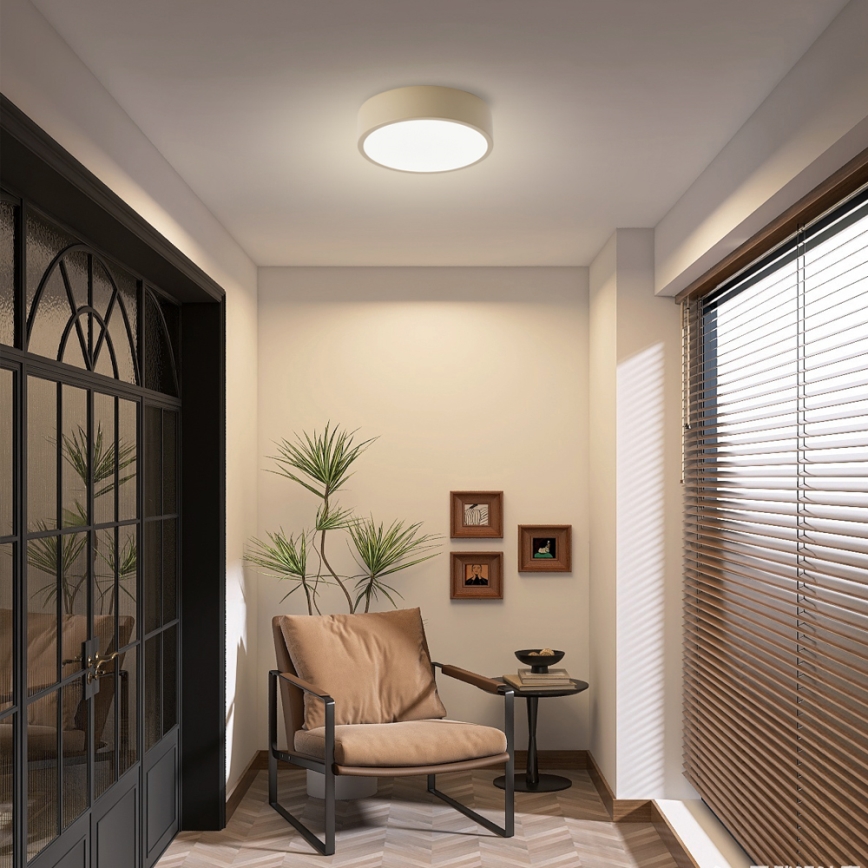 Brilagi - POOL LED Ceiling Light 18W/230V 3000/4500/6000K Ø 20 cm Beige