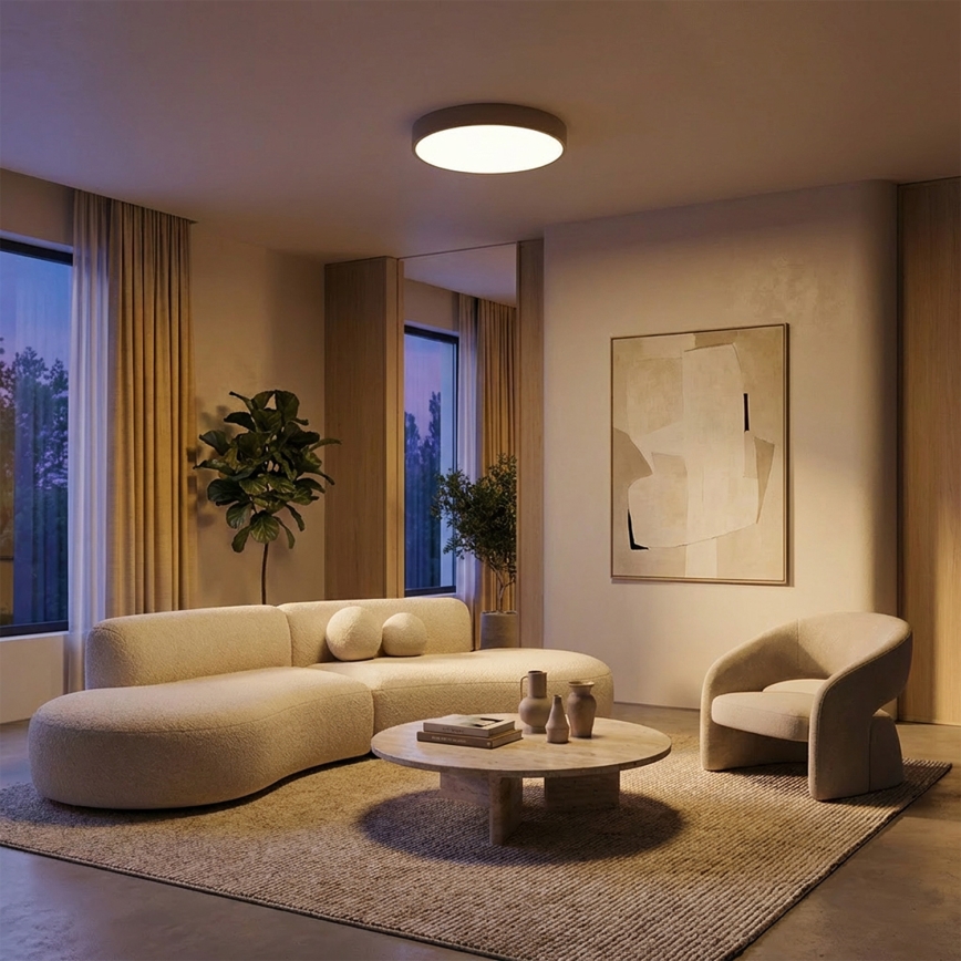 Brilagi - LED Ceiling Light POOL LED/36W/230V 3000/4000/6000K Ø 30 cm beige