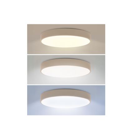 Brilagi - LED Ceiling Light POOL LED/36W/230V 3000/4000/6000K Ø 30 cm beige