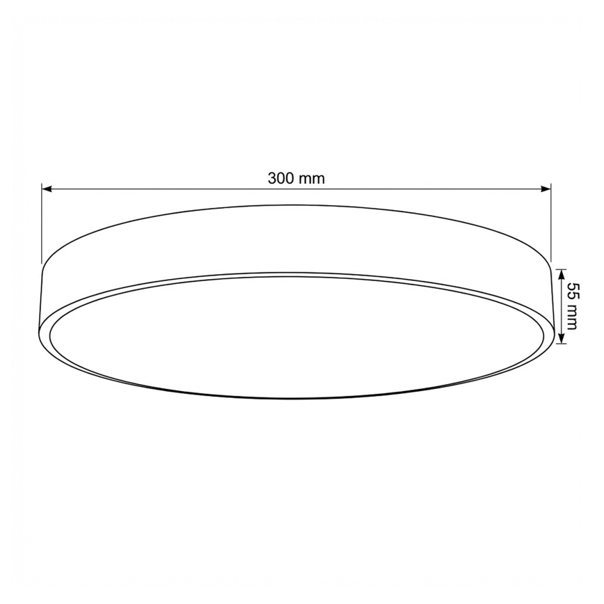 Brilagi - LED Ceiling Light POOL LED/36W/230V 3000/4000/6000K Ø 30 cm beige