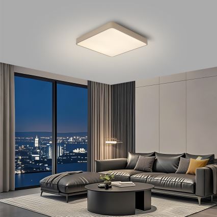 Brilagi - LED Ceiling Light POOL LED/36W/230V 3000/4500/6000K 40x40 cm beige