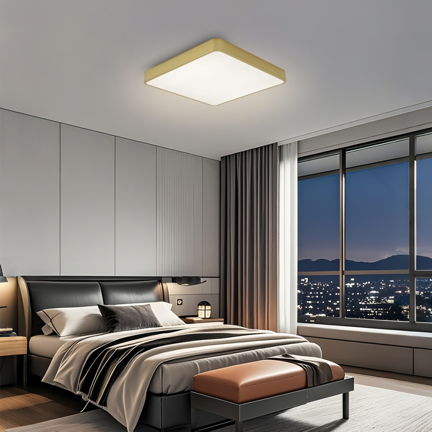 Brilagi - LED Ceiling Light POOL LED/36W/230V 3000/4500/6000K 40x40 cm gold