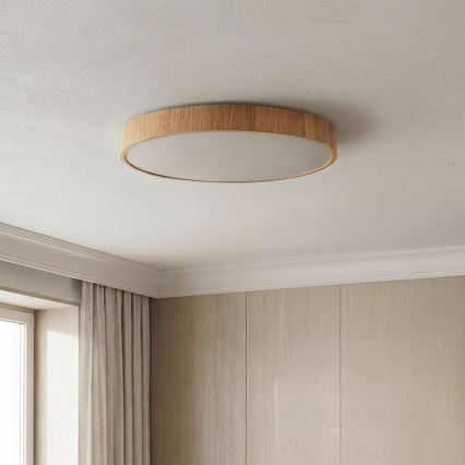 Brilagi - LED Ceiling Light POOL LED/36W/230V 3000/4000/6000K Ø30 cm Wood Finish
