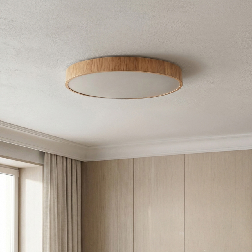 Brilagi - LED Ceiling Light POOL LED/36W/230V 3000/4000/6000K Ø30 cm Wood Finish