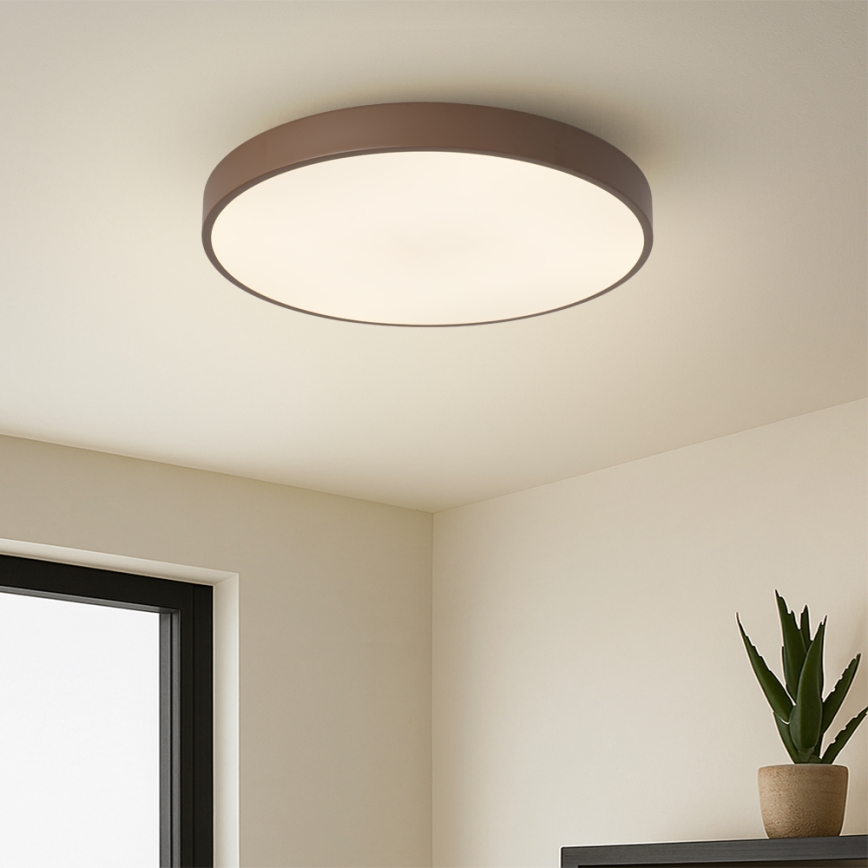 Brilagi - POOL LED Ceiling Light 48W/230V, CCT-selectable 3000/4000/6000K, Ø 40 cm, Brown